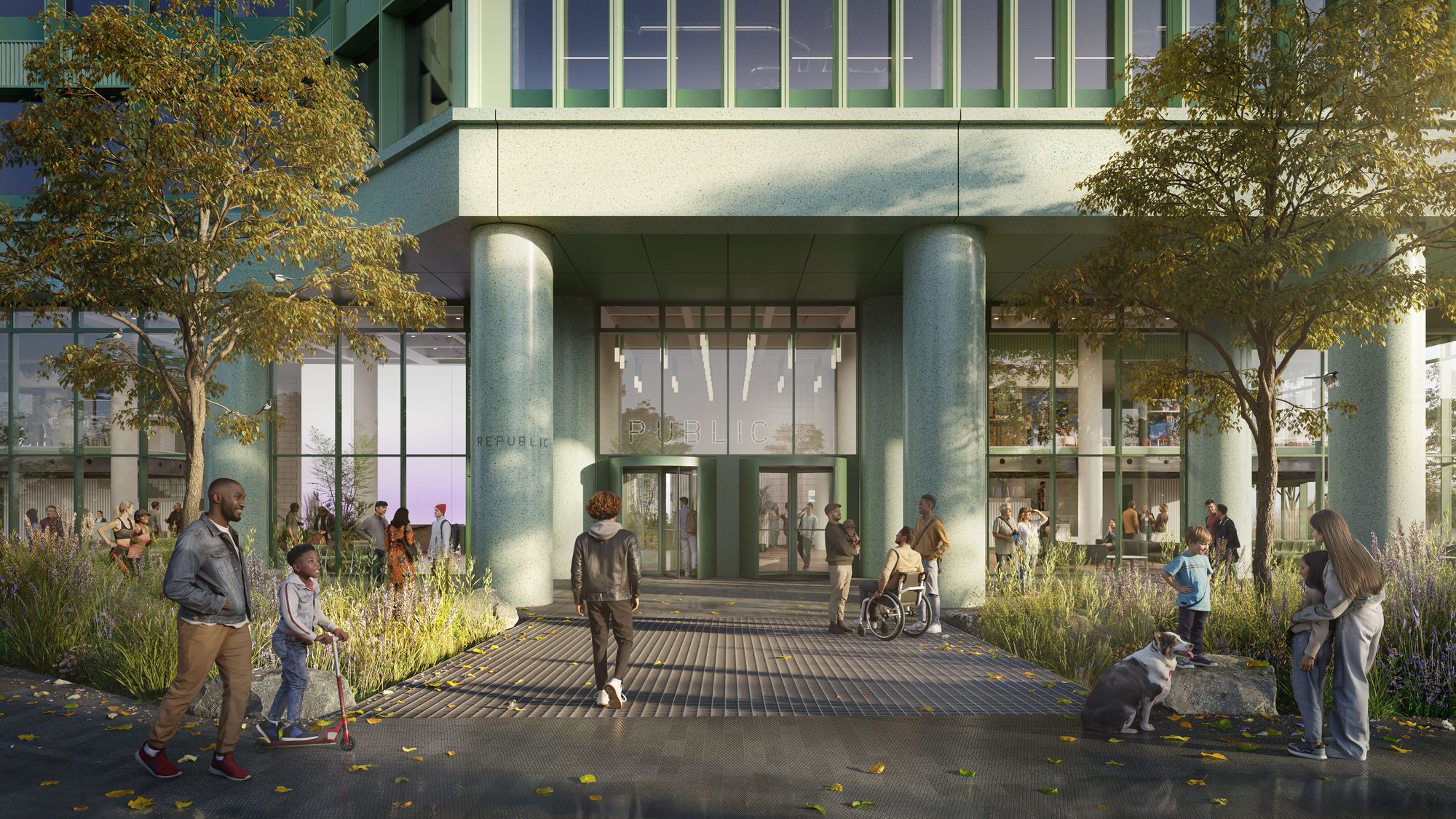 Main entrance to The Republic